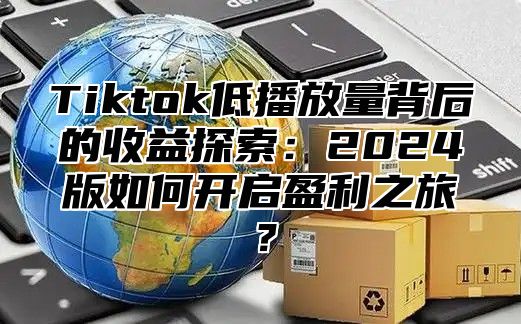 Tiktok低播放量背后的收益探索：2025版如何开启盈利之旅？