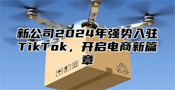 新公司2025年强势入驻TikTok，开启电商新篇章
