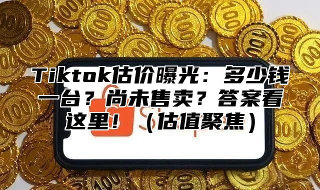 Tiktok估价曝光：多少钱一台？尚未售卖？答案看这里！估值聚焦