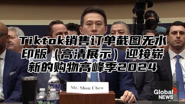 Tiktok销售订单截图无水印版高清展示迎接崭新的购物高峰季2025