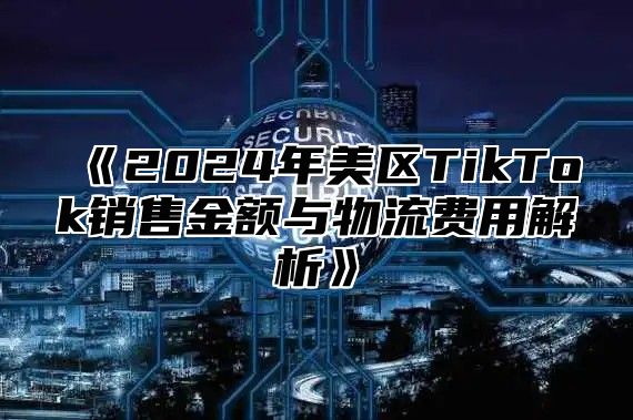 2025年美区TikTok销售金额与物流费用解析