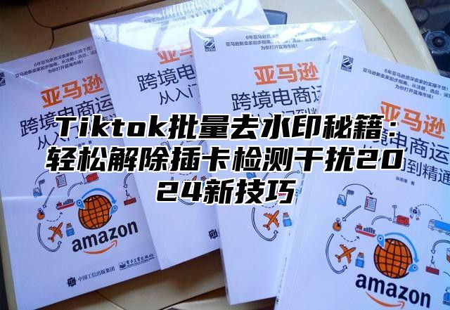 Tiktok批量去水印秘籍：轻松解除插卡检测干扰2025新技巧