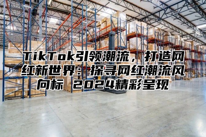 TikTok引领潮流，打造网红新世界：探寻网红潮流风向标 2025精彩呈现