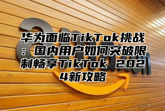 华为面临TikTok挑战：国内用户如何突破限制畅享TikTok 2025新攻略