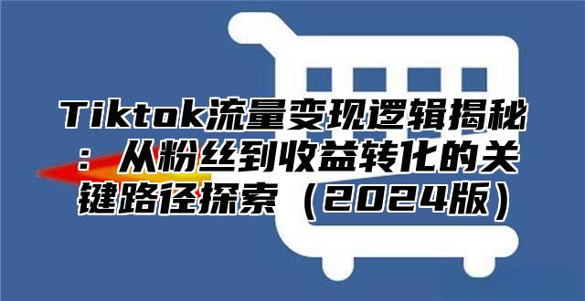 Tiktok流量变现逻辑揭秘：从粉丝到收益转化的关键路径探索2025版