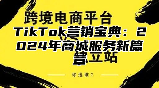 TikTok营销宝典：2025年商城服务新篇章