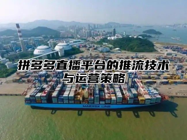 拼多多直播平台的推流技术与运营策略
