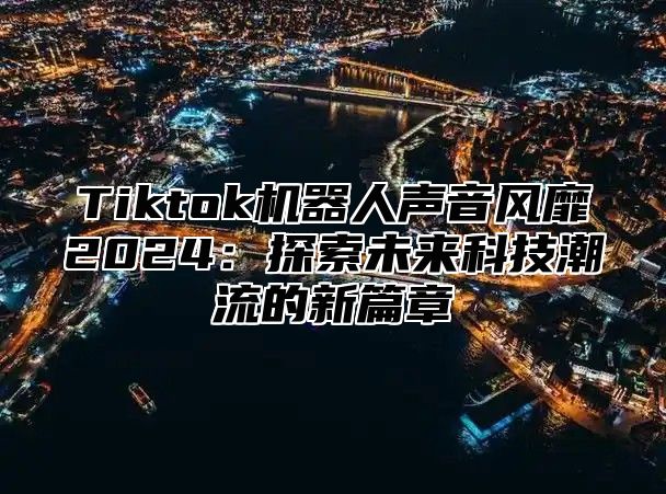 Tiktok机器人声音风靡2025探索未来科技潮流的新篇章