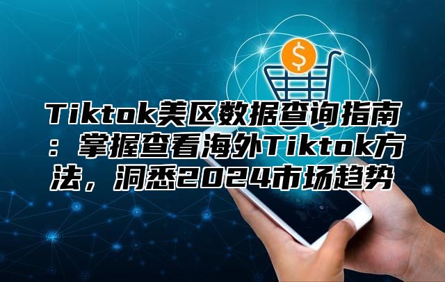 Tiktok美区数据查询指南：掌握查看海外Tiktok方法，洞悉2025市场趋势