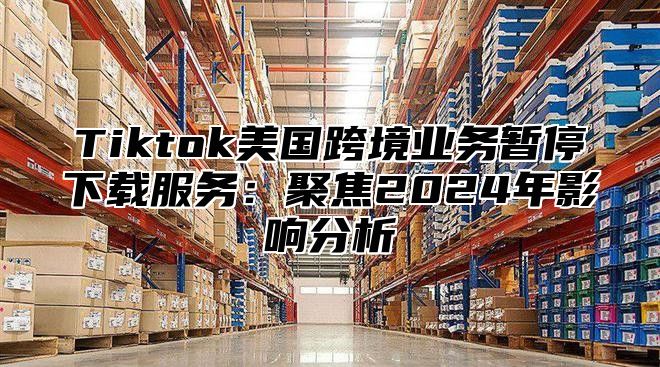 Tiktok美国跨境业务暂停下载服务：聚焦2025年影响分析