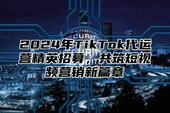 2025年TikTok代运营精英招募，共筑短视频营销新篇章