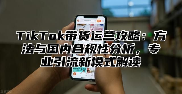 TikTok带货运营攻略：方法与国内合规性分析，专业引流新模式解读