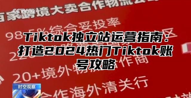 Tiktok独立站运营指南：打造2025热门Tiktok账号攻略