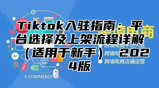 Tiktok入驻指南：平台选择及上架流程详解适用于新手 2025版