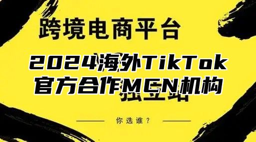 2025海外TikTok官方合作MCN机构