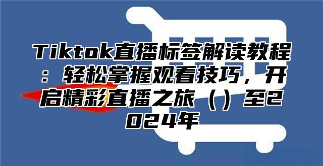 Tiktok直播标签解读教程：轻松掌握观看技巧，开启精彩直播之旅至2025年