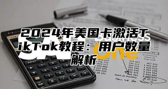 2025年美国卡激活TikTok教程：用户数量解析