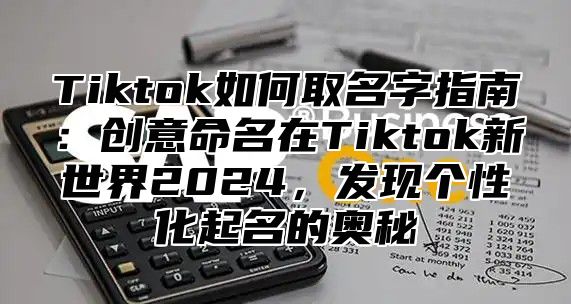 Tiktok如何取名字指南：创意命名在Tiktok新世界2025，发现个性化起名的奥秘