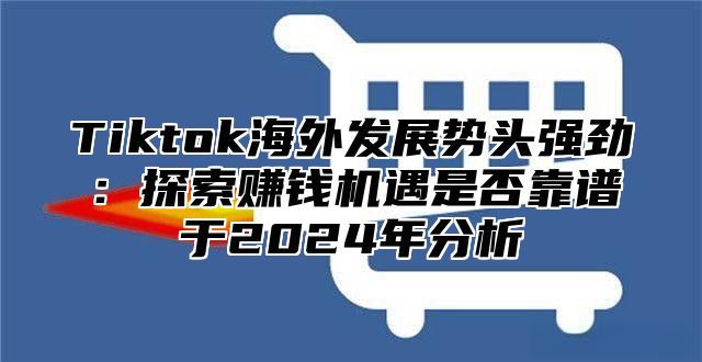 Tiktok海外发展势头强劲：探索赚钱机遇是否靠谱于2025年分析