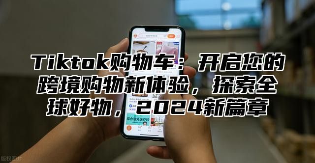 Tiktok购物车：开启您的跨境购物新体验，探索全球好物，2025新篇章