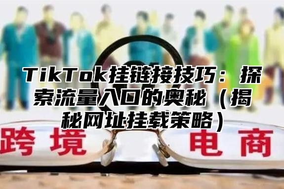 TikTok挂链接技巧：探索流量入口的奥秘揭秘网址挂载策略