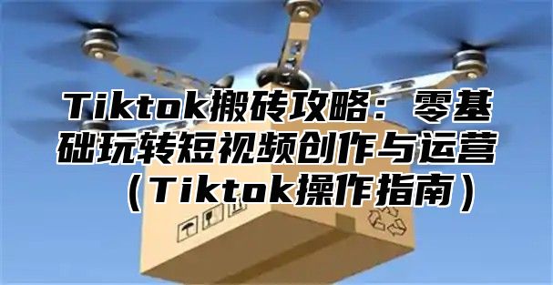 Tiktok搬砖攻略：零基础玩转短视频创作与运营Tiktok操作指南