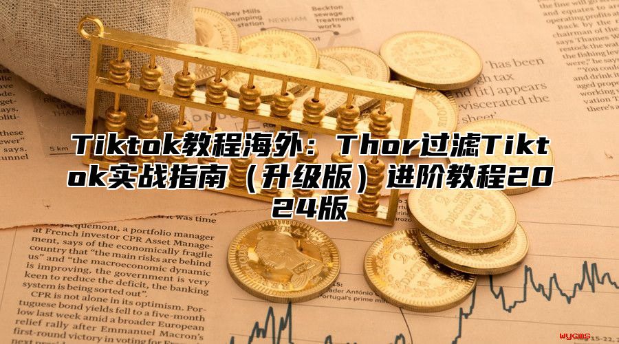 Tiktok教程海外：Thor过滤Tiktok实战指南升级版进阶教程2025版