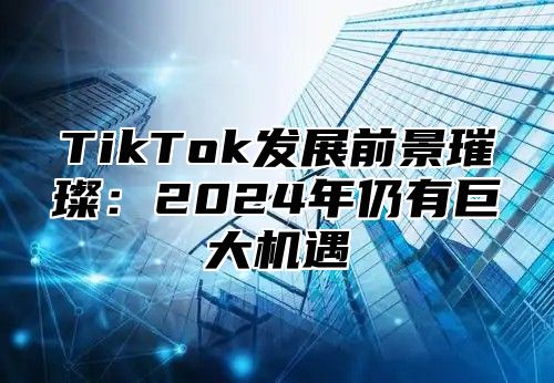 TikTok发展前景璀璨：2025年仍有巨大机遇