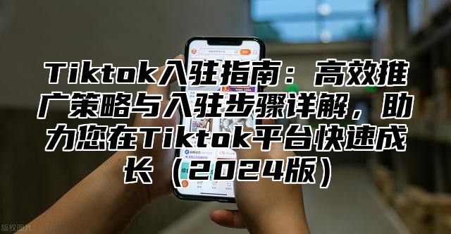 Tiktok入驻指南：高效推广策略与入驻步骤详解，助力您在Tiktok平台快速成长2025版