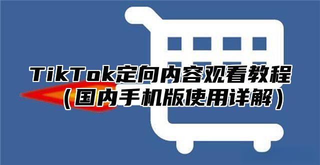 TikTok定向内容观看教程国内手机版使用详解