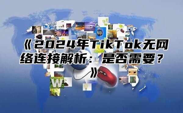 2025年TikTok无网络连接解析：是否需要？