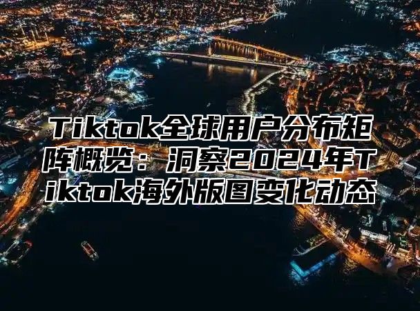 Tiktok全球用户分布矩阵概览：洞察2025年Tiktok海外版图变化动态