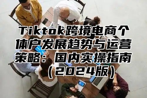 Tiktok跨境电商个体户发展趋势与运营策略：国内实操指南2025版