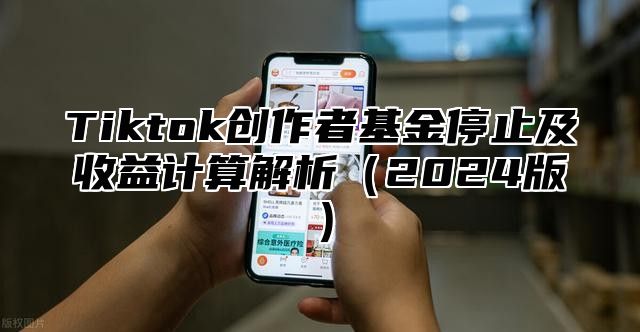 Tiktok创作者基金停止及收益计算解析2025版