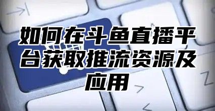 如何在斗鱼直播平台获取推流资源及应用