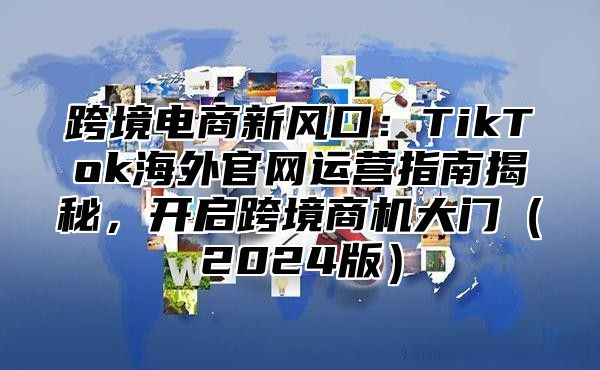 跨境电商新风口：TikTok海外官网运营指南揭秘，开启跨境商机大门2025版