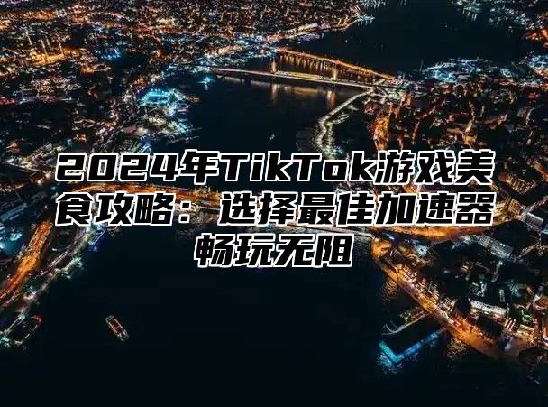 2025年TikTok游戏美食攻略：选择最佳加速器畅玩无阻