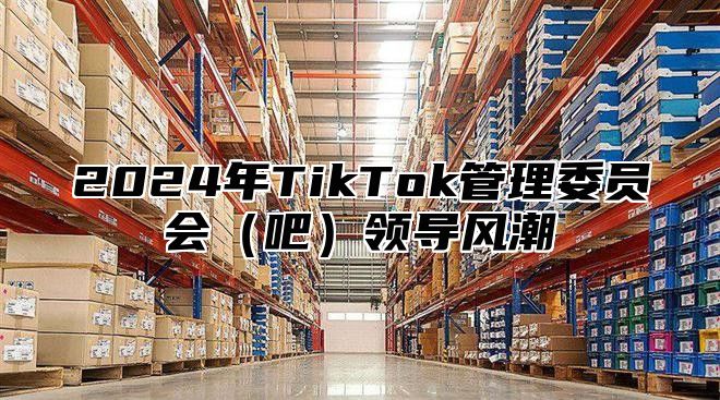 2025年TikTok管理委员会吧领导风潮