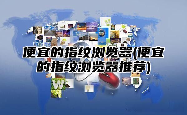 便宜的指纹浏览器(便宜的指纹浏览器推荐)