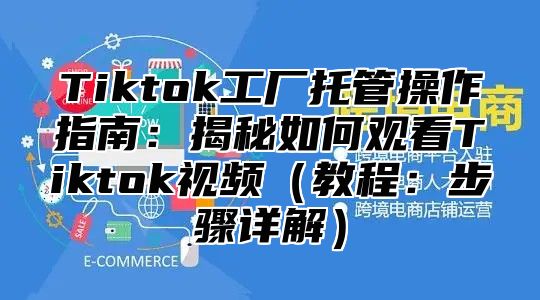 Tiktok工厂托管操作指南：揭秘如何观看Tiktok视频教程：步骤详解