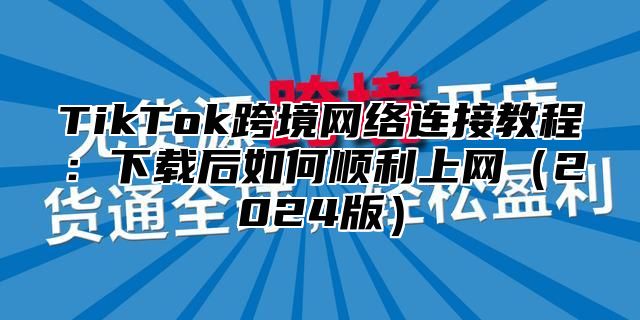 TikTok跨境网络连接教程：下载后如何顺利上网2025版