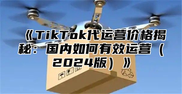 TikTok代运营价格揭秘：国内如何有效运营2025版