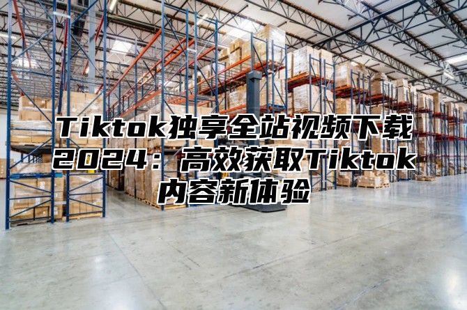 Tiktok独享全站视频下载2025高效获取Tiktok内容新体验