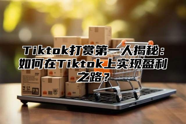 Tiktok打赏第一人揭秘：如何在Tiktok上实现盈利之路？