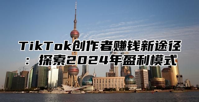 TikTok创作者赚钱新途径：探索2025年盈利模式