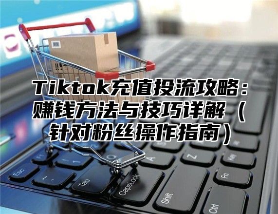 Tiktok充值投流攻略：赚钱方法与技巧详解针对粉丝操作指南