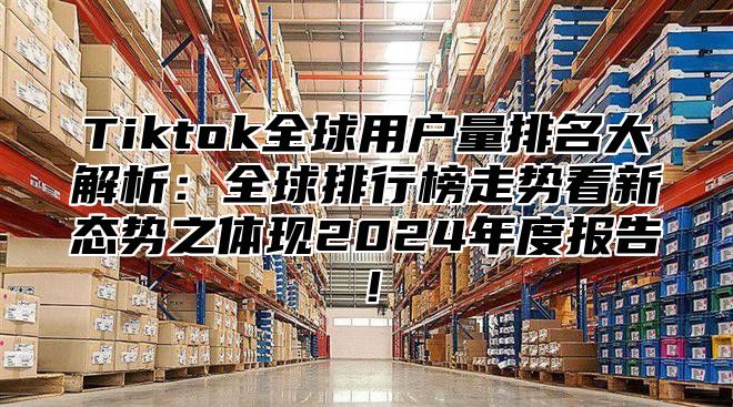 Tiktok全球用户量排名大解析：全球排行榜走势看新态势之体现2025年度报告！