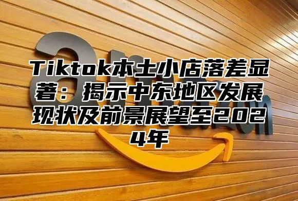 Tiktok本土小店落差显著：揭示中东地区发展现状及前景展望至2025年