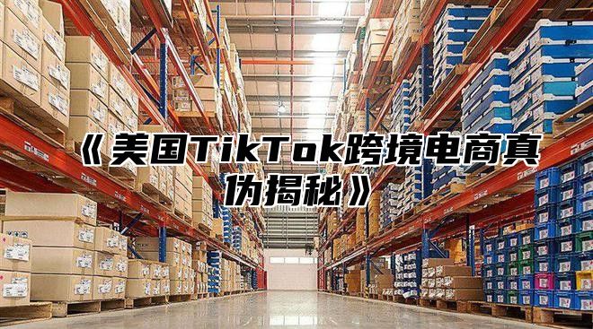 美国TikTok跨境电商真伪揭秘