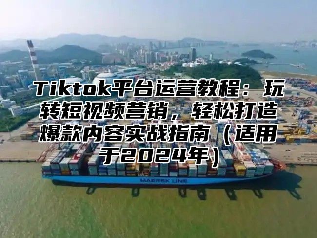 Tiktok平台运营教程：玩转短视频营销，轻松打造爆款内容实战指南适用于2025年